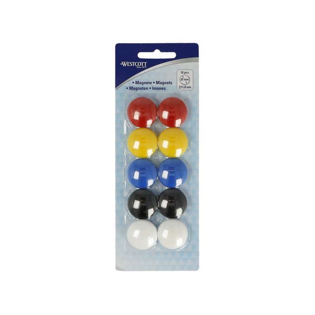 Paquete a juego de Magneteet Westcott en el puesto 10. Ø 25mmx11,8mm, tapón 300g: 4-6 vel 80gr. papel