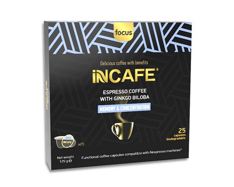 iNCAFE FOCUS espressokoffie, 25 Nespresso comp. capsules