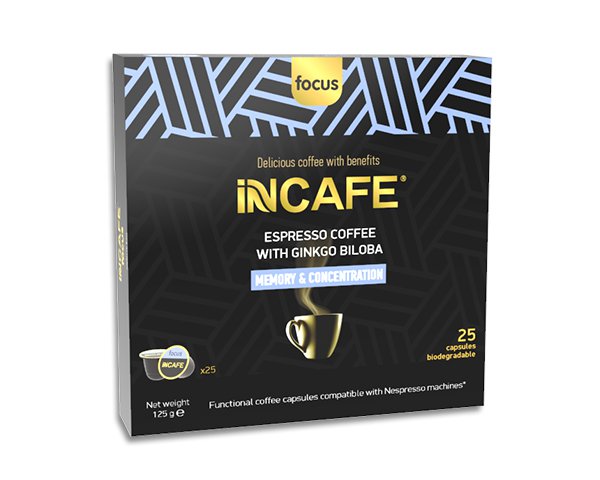 iNCAFE FOCUS Espressokaffee, 25 Nespresso-Komp. Kapseln