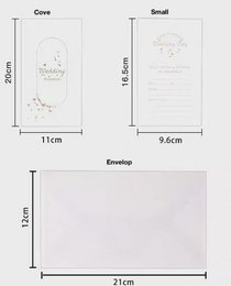 Carte de mariage 3d - Dame étincelante avec design de robe de mariée