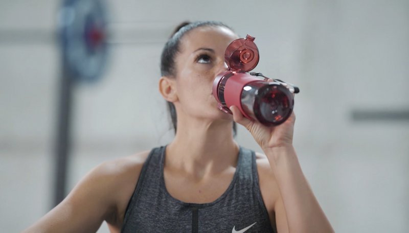 Sport-Casual · SKY RED - Sustainable drinking bottle