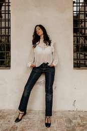 Leren ballerina's - Lotta - Zwart 34-42