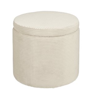Pouf Pouffe Cremeweiß