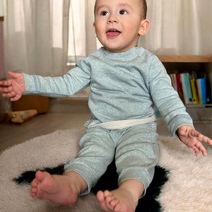 OrganicEra Organic Baby Sweatshirt, Aqua