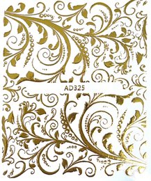 Gold pattern stickers