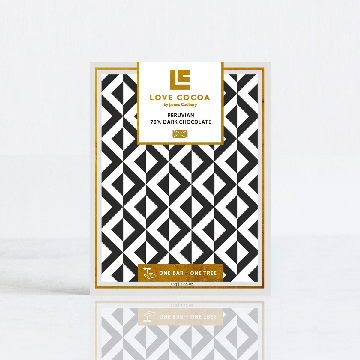 Peruaanse 70% pure chocoladereep (veganistisch)