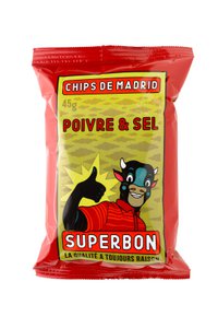 Nieuw - Chips Zout & Peper 40g - Superbon