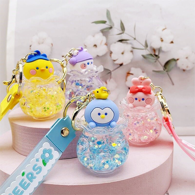 Magic potion ball keychain