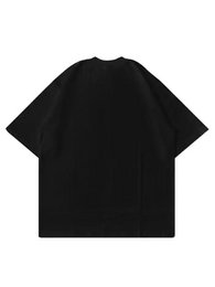 T-Shirt Nera 200gr Oversize Cotone Made in Italy No Excuse