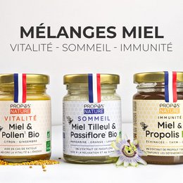 IMMUNITETSBLANDING HONNING, PROPOLIS, ECHINACEA, TIMAN OG ØKOLOGISK CITRON - 125G