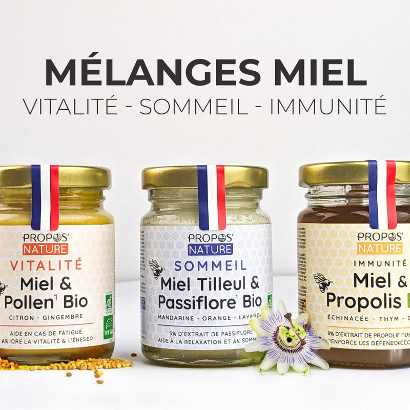 IMMUNITETSBLANDING HONNING, PROPOLIS, ECHINACEA, TIMAN OG ØKOLOGISK CITRON - 125G