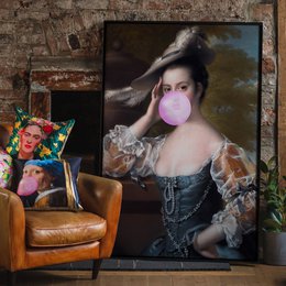 Bubblegum Lady Portrættryk