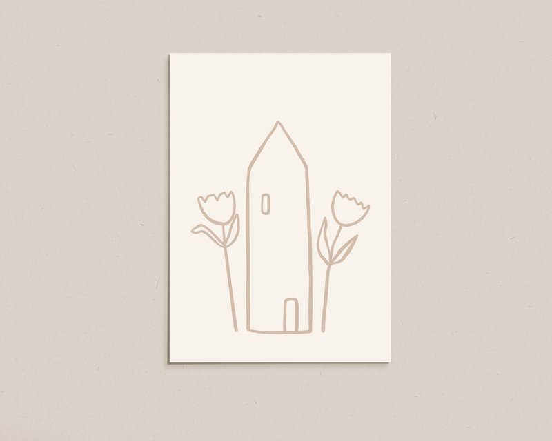 Ansichtkaart / Tulpenhuis