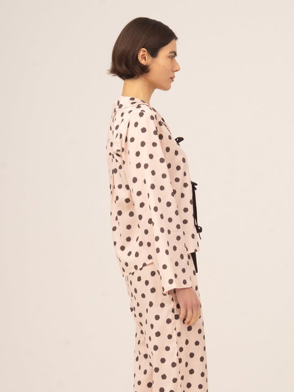 Noctis Pyjamashirt met stippen