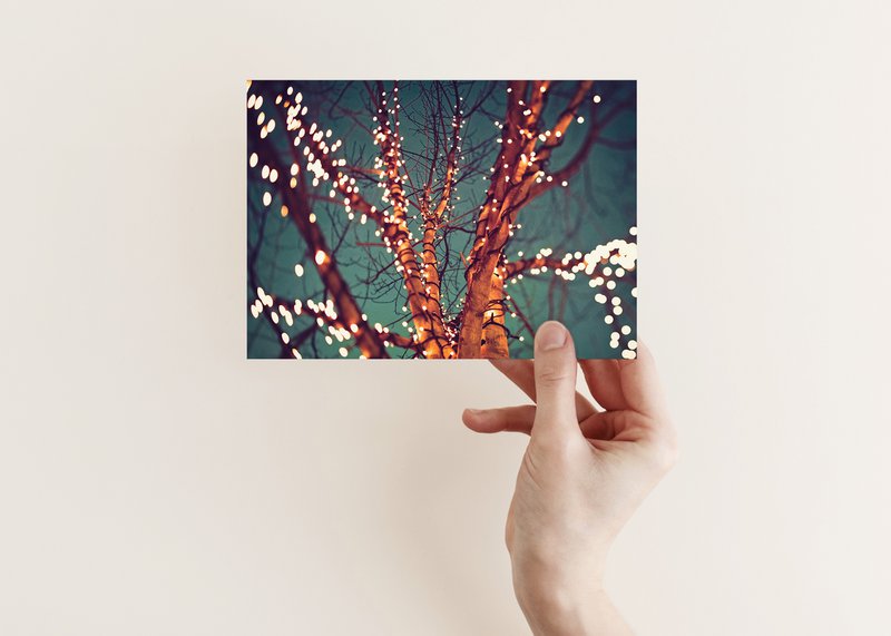 Carte postale arbre de lumières (PK_028)