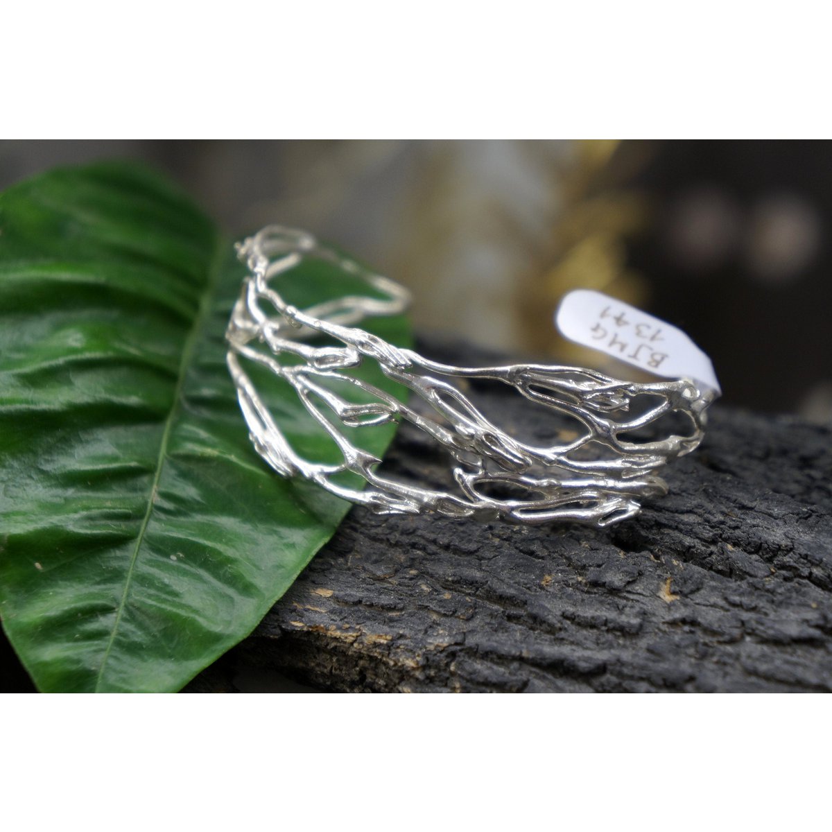Zilveren tak armband, Sterling zilveren sieraden, handgemaakte zilveren manchet, sieraden voor vrouwen, verjaardagscadeau, cadeau voor haar