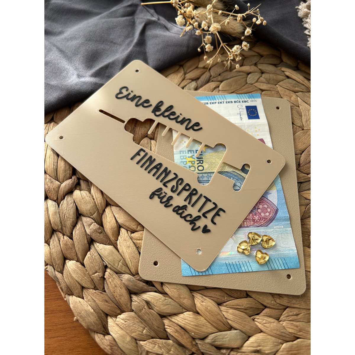 Money gift card - creative packaging for money gifts - financial injection, thank you & gift idea Thank you financial injection
