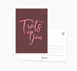 A6 Postkarte || Stolz auf dich