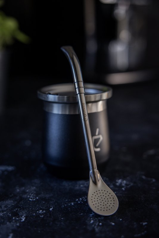 Yerba Mate Set Termolid DualFlow PRO – Obsidian Black | Un Mate®