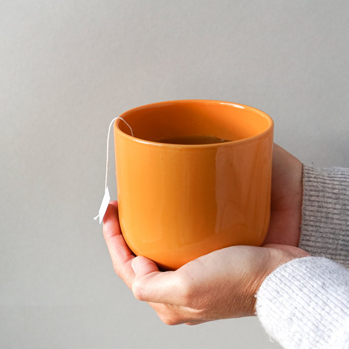 Large mug Mox Hollyhock - deep orange - 500ml - without lid