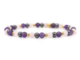Natuursteen armband thinking of you, zilver of goud