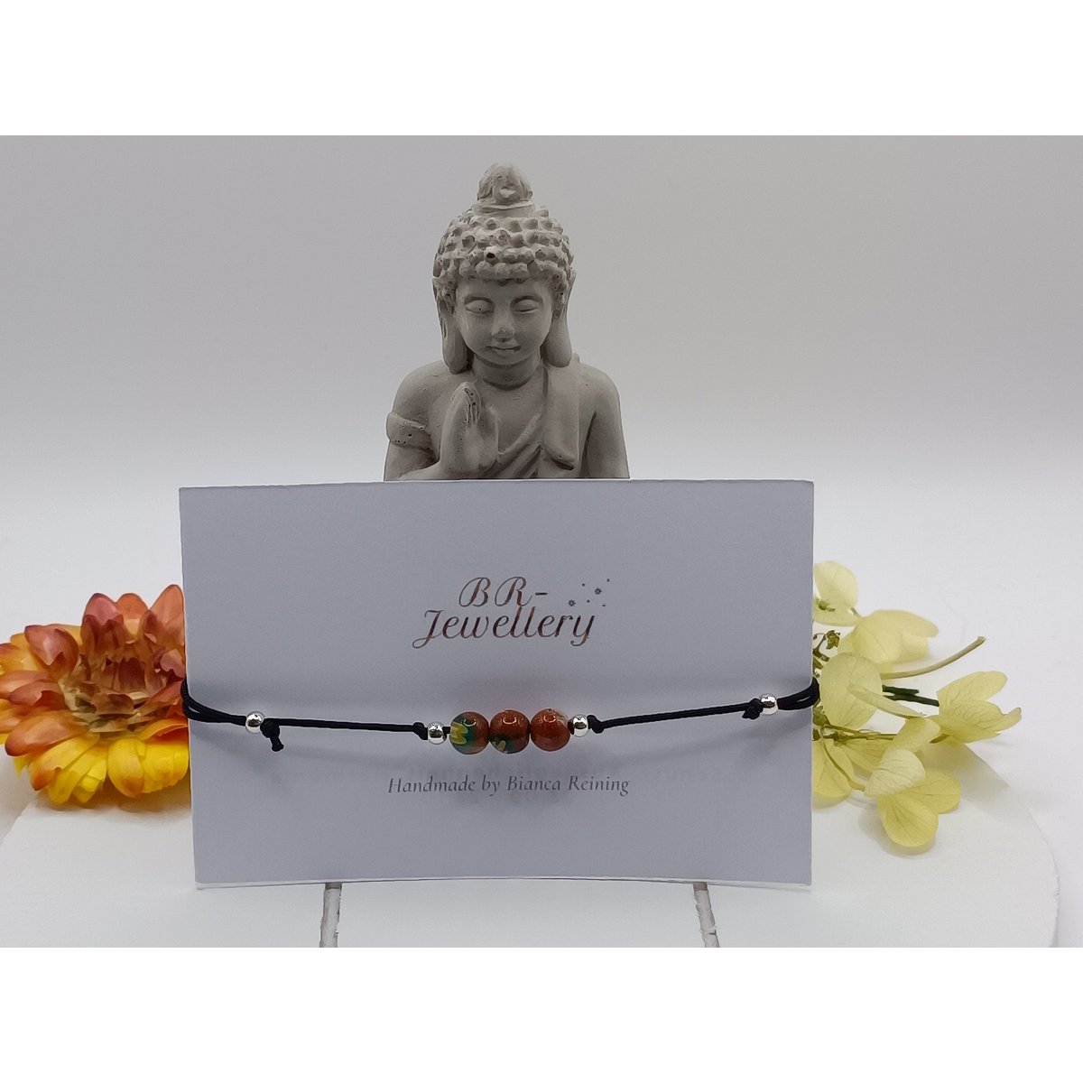 Gouden stroom edelsteen armband