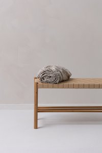 Spannbettlaken/Bettlaken aus natürlichem Melange-Leinen