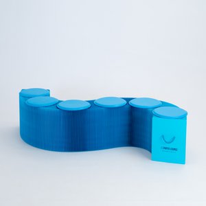 Faltbare Papierbank - Blau