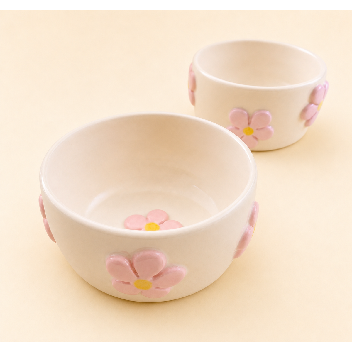 Blomma Bowl Handgefertigte Blumenschale aus Keramik, 300 ml. Hergestellt in Spanien