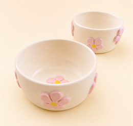 Blomma Bowl Ręcznie wykonana ceramiczna miska kwiatowa 300 ml Wyprodukowano w Hiszpanii