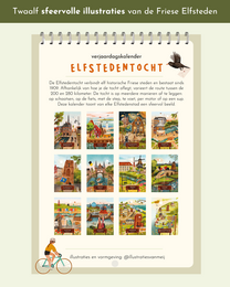Geburtstagskalender Elfstedentocht | Friesische Elf Städte | Radtour durch elf Städte