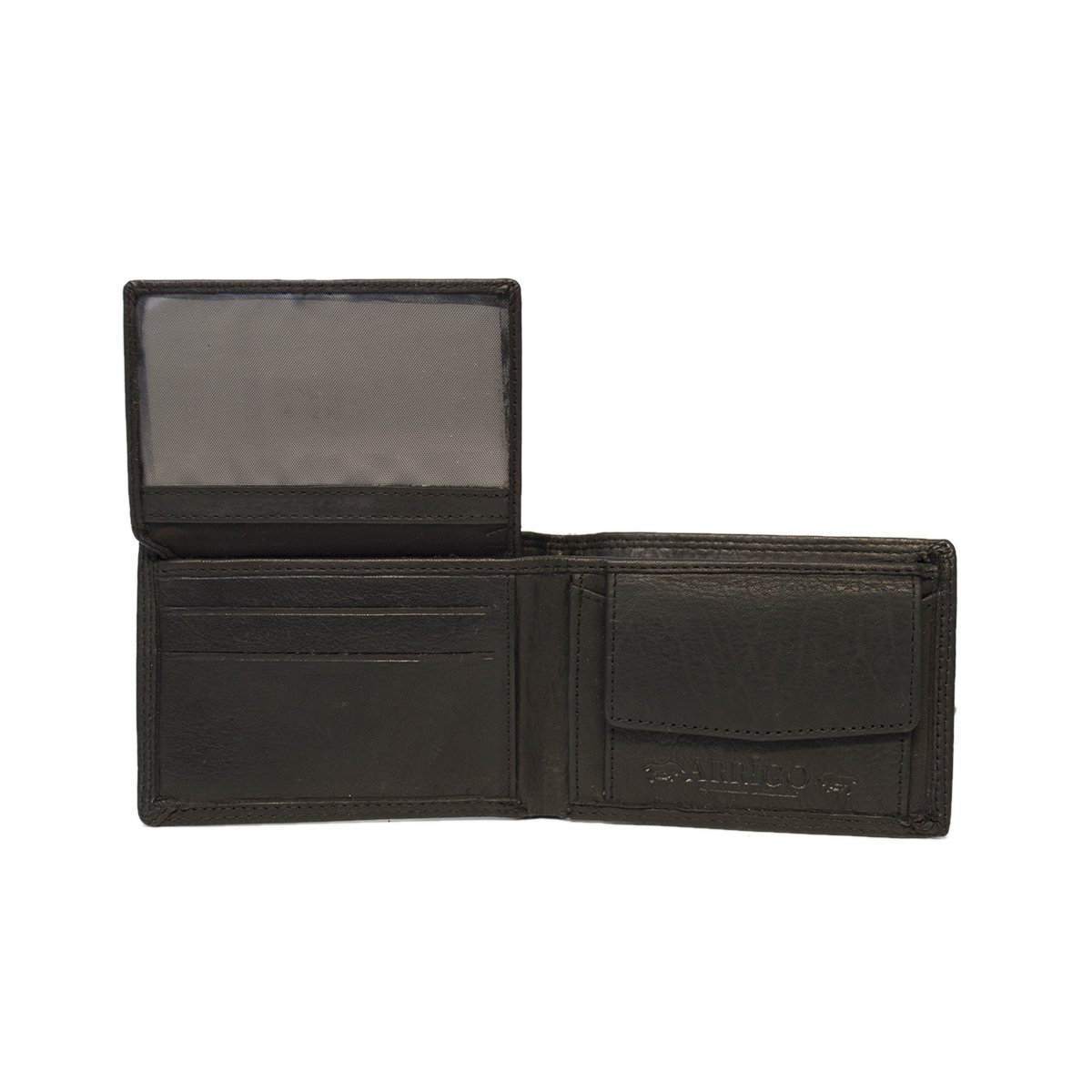 Herrepung Billfold Model af sort læder