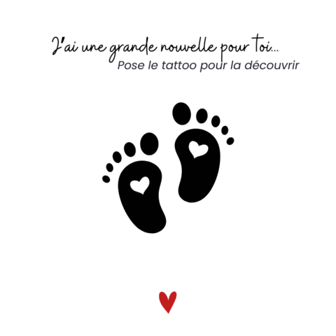 Sioou temporary tattoo - Baby's feet x5