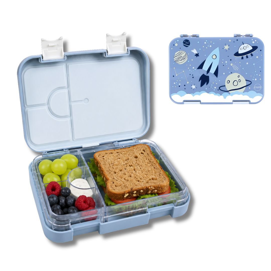 Children's lunch box leak-proof with compartments - Bento lunch box kindergarten BPA free - Space - JENARD