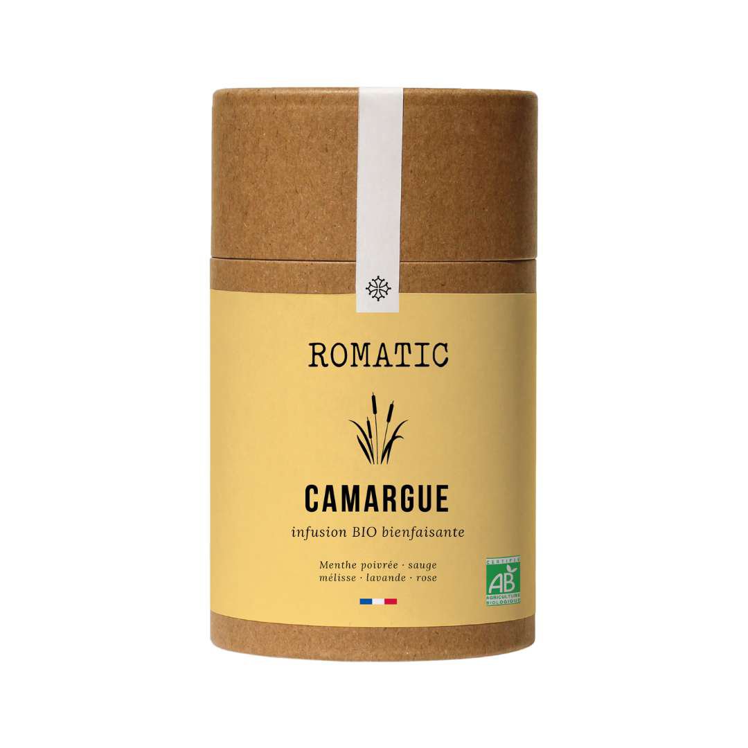 CAMARGUE biologische infusie 35g - pepermunt - salie - citroenmelisse - lavendel - roos