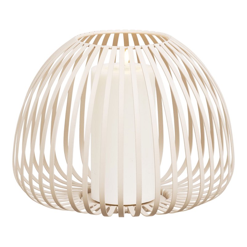 Stoense Lantaarn, metaal, beige, ø25x19 cm