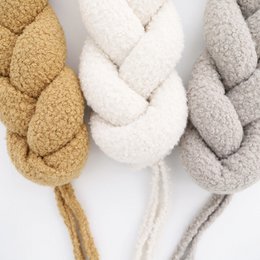 NouBy Creme geflochtene Betttour 3 Sders Bouclette