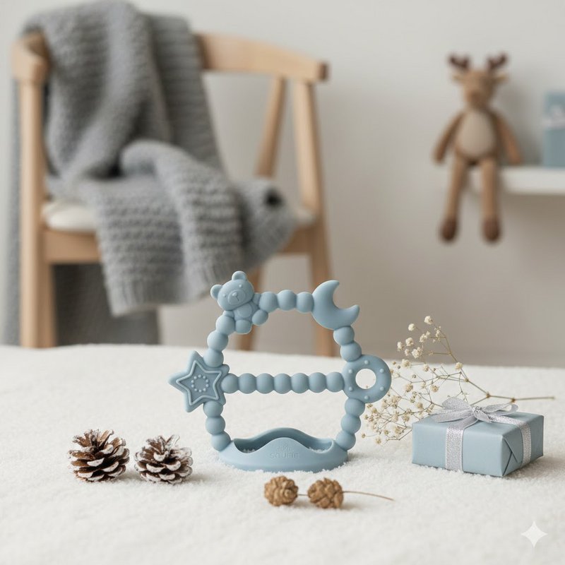 GALAXY Soft Silicone Teether | BABYBLUE