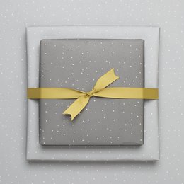 Gift ribbon golden yellow, mustard yellow ribbon easy to tie, 16mm x 5m golden grosgrain ribbon for wrapping Christmas presents