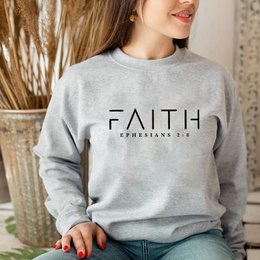 Trendy Faith Sweatshirt Bijbelvers Shirt Christelijke kleding
