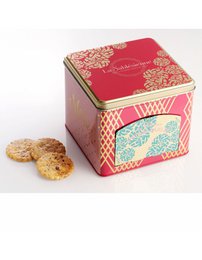 Shortbread cookies with chocolate chips - “La scintillante” metal dispenser box 300g
