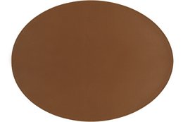 Dækkeserviet TRUDO - oval - vegansk læder - 33x45 cm