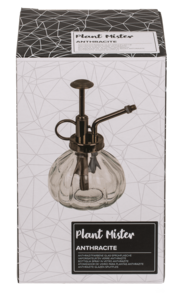 Anthracite coloured glass plant mister,