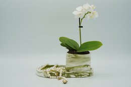 Lille tom krukke - Marble-Look