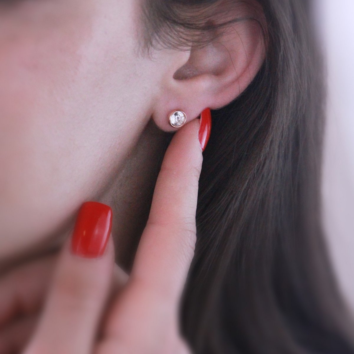 Maan- en geboortesteensets - Roségoud en kristal