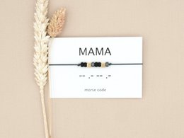 Morse code armband Mama (zilver,rosé goud,goud)