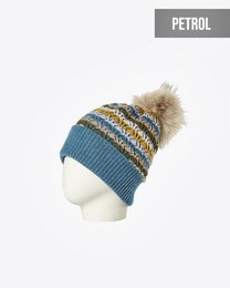 Damebeanie med pompom: CELLO
