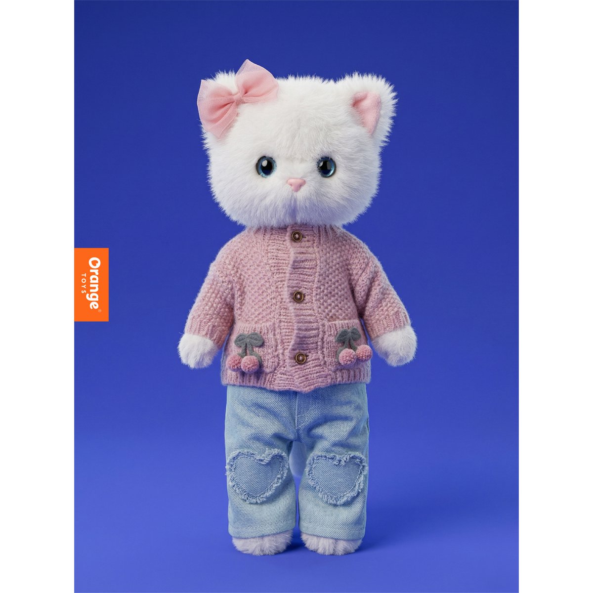 Pluszowa zabawka, Lucky Kitty, Lucky Sophie: Dziane Wiśnie 38 cm