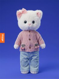 Pluszowa zabawka, Lucky Kitty, Lucky Sophie: Dziane Wiśnie 38 cm