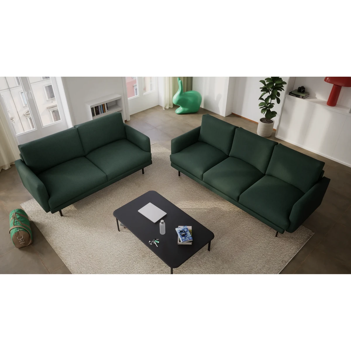4-Seater Sofa BRERA - Green